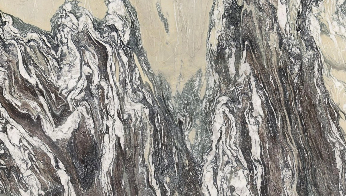 龍鳳石<span>水墨鑲金，龍鳳呈祥</span><span>義大利/大理石</span>